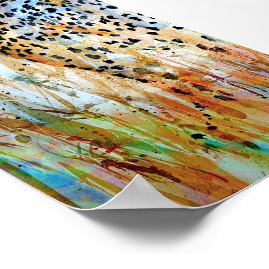 Poster - Wild Cheetah (Hoek)