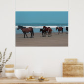 Poster wilde paarden (Keuken)