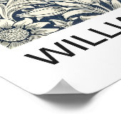 Poster - William Morris B/W Floral Print (Hoek)