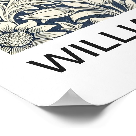 Poster - William Morris B/W Floral Print (Hoek)