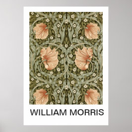 Poster - William Morris Peach Floral Print