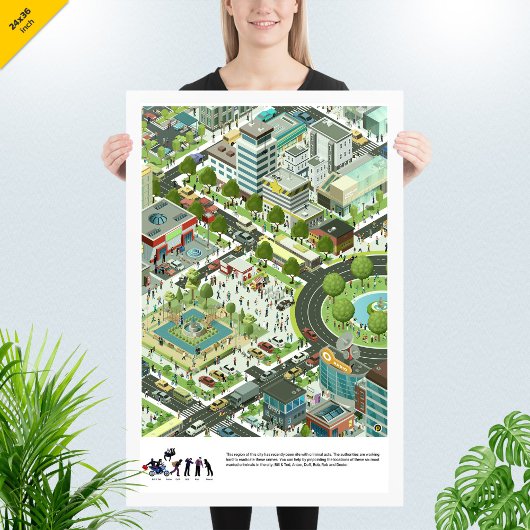 Poster | Wimmelbild | Wespepolitan West Park