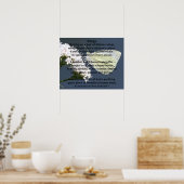 poster "Wings"-vlinderpoëzie (Keuken)