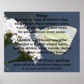 poster "Wings"-vlinderpoëzie (Voorkant)