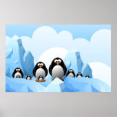 Poster Winter Penguins (Voorkant)