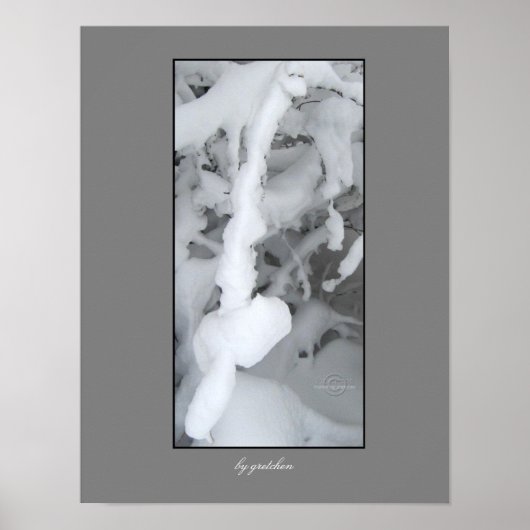 Poster winterarchitectuur van griekenland (Voorkant)