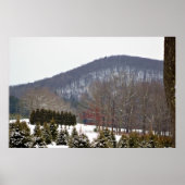 Poster wintergebergte Uitzicht (Voorkant)