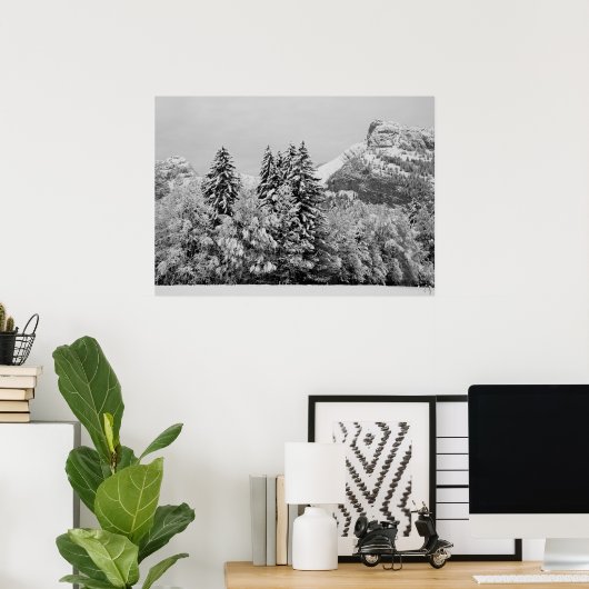 Poster winterlandschap (Thuiskantoor)