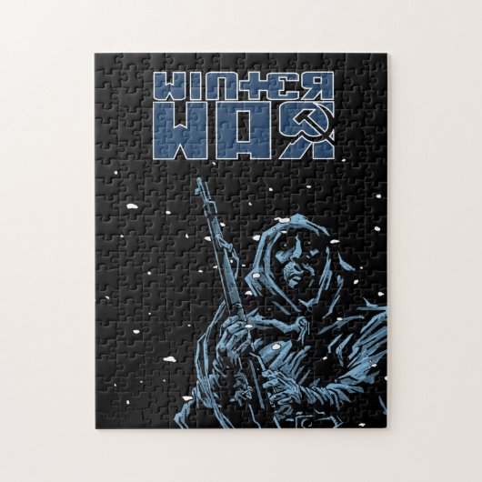 Poster winteroorlog legpuzzel (Verticaal)