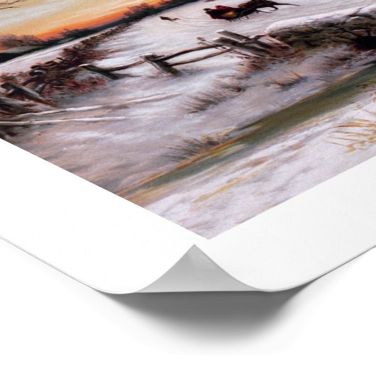  Poster winterscène (Hoek)