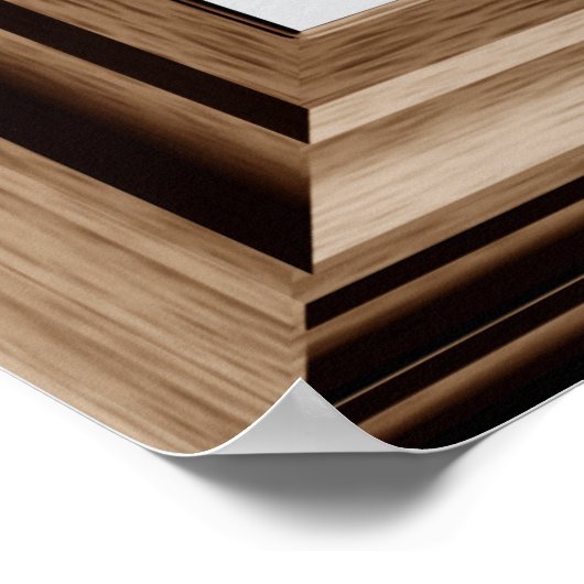 Poster-wintersneeuwscène van het fake-venstertje m poster (Hoek)