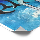 Poster winterwitte rendieren (Hoek)