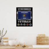 Poster Wisconsin Veteran (Keuken)