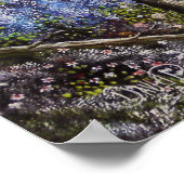 Poster Wishwell tuin vol helderdere kleuren (Hoek)