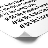 Poster Wit-Floral (Hoek)