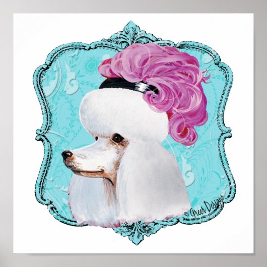 Poster wit roze Pet (Voorkant)