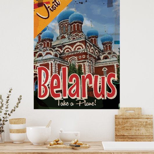 Poster Wit-Rusland voor reizen (Keuken)