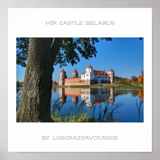 Poster Wit-Russische Natuur Mir Castle Architectur (Voorkant)