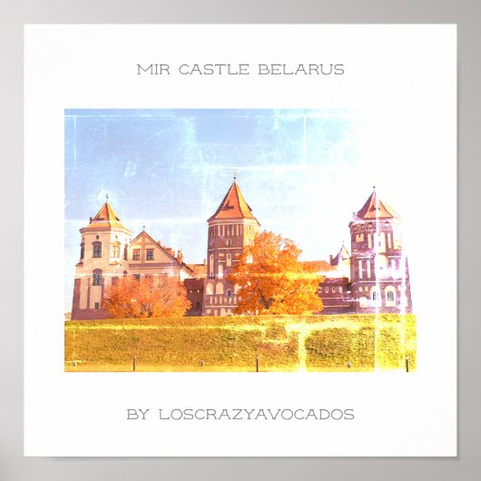 Poster Wit-Russische Natuur Mir Castle Architectur (Voorkant)