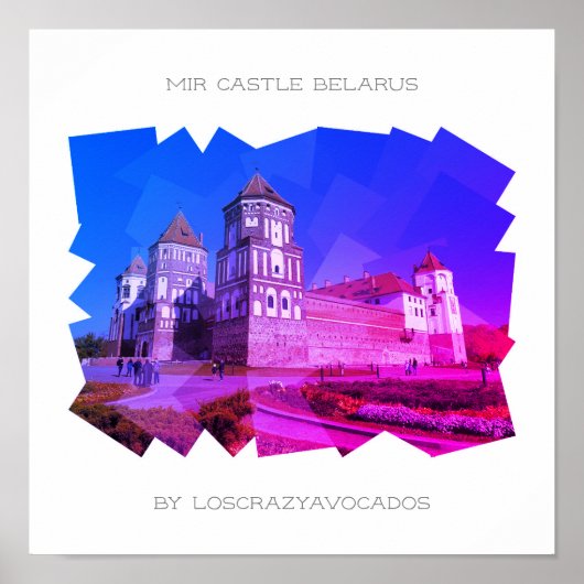 Poster Wit-Russische Natuur Mir Castle Architectur (Voorkant)