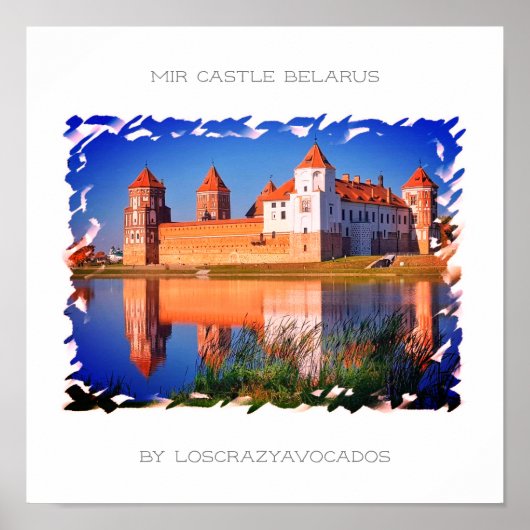 Poster Wit-Russische Natuur Mir Castle Architectur (Voorkant)