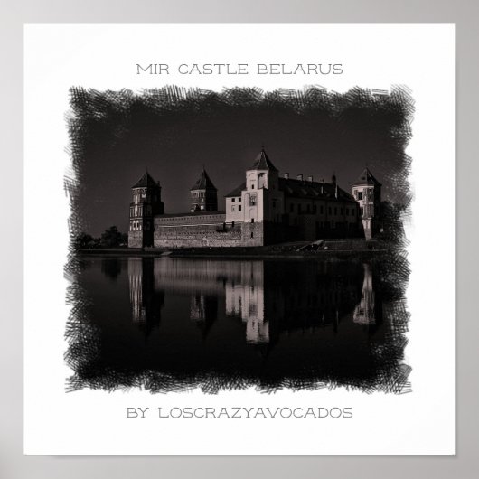 Poster Wit-Russische Natuur Mir Castle Architectur (Voorkant)