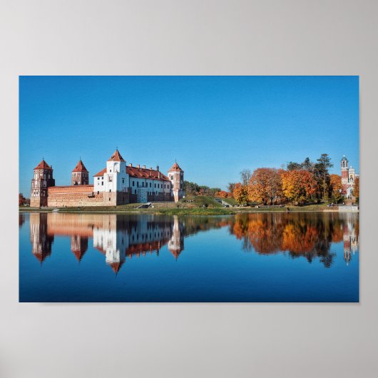 Poster Wit-Russische Natuur Mir Castle Architectur (Voorkant)
