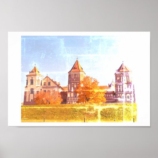 Poster Wit-Russische Natuur Mir Castle Architectur (Voorkant)