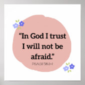 Poster with Bible Verse 12"x12" (Voorkant)