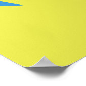 Poster with Flag of Bady Bassitt, Brazil (Hoek)