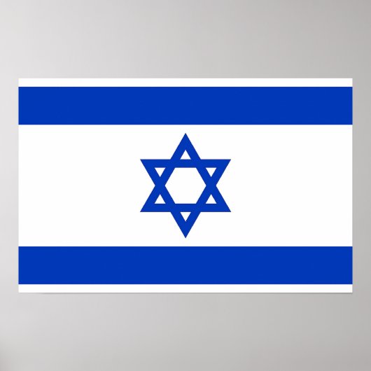 Poster with Flag of Israel (Voorkant)