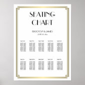 Poster witte en gouden bruiloft (Voorkant)