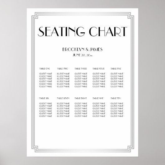 Poster witte en zilveren weddenschappen (Voorkant)