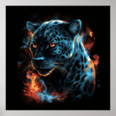 Poster Witte Leopard (Voorkant)