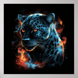 Poster Witte Leopard