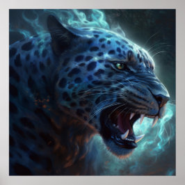 Poster Witte Leopard