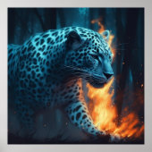 Poster Witte Leopard (Voorkant)