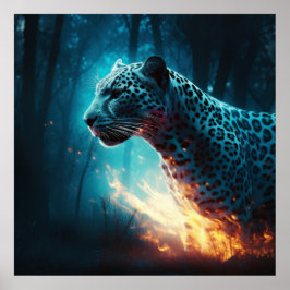 Poster Witte Leopard