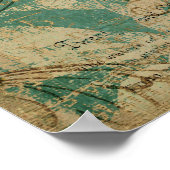 Poster witte Sterrennacht (Hoek)