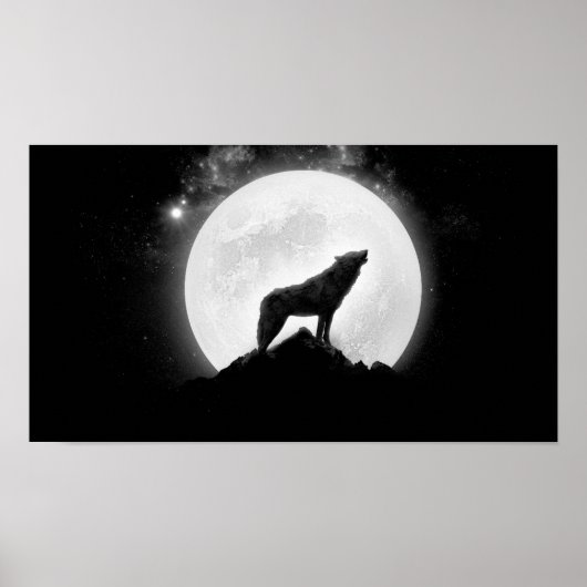 poster wolf (Voorkant)