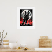poster,wolf,poster wolf,posters,muur deco poster (Keuken)
