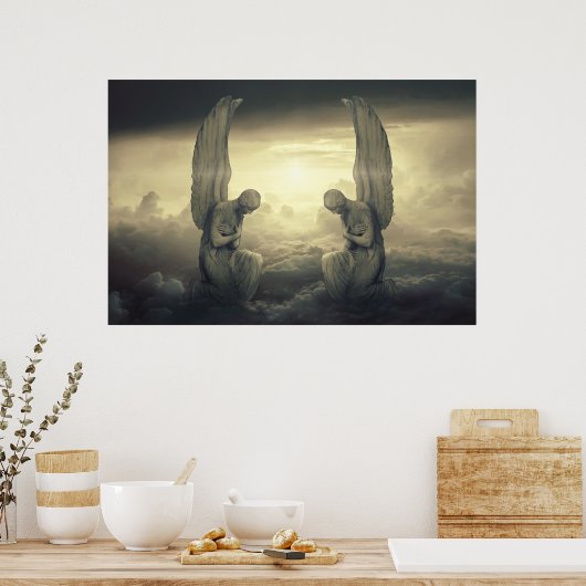 poster wolkenengelen (Keuken)