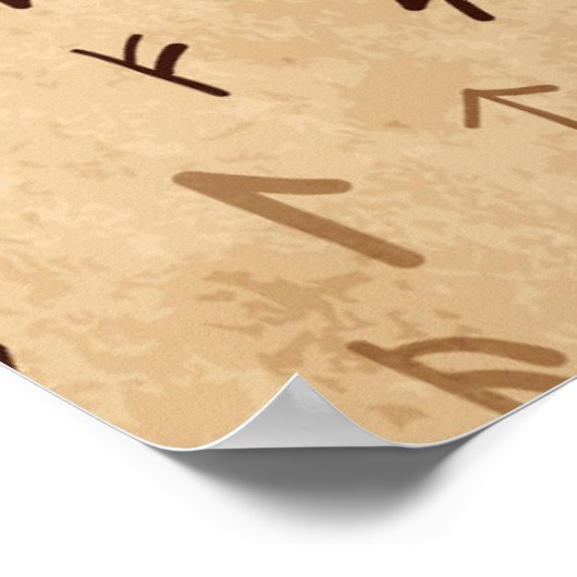 Poster wordt uitgevoerd (Hoek)