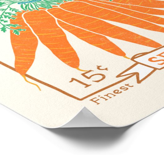 Poster wortelzaadverpakking (Hoek)