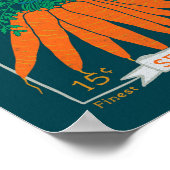 Poster wortelzaadverpakking (rijke marine) (Hoek)