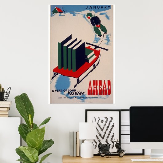 POSTER WPA-bibliotheek (Thuiskantoor)