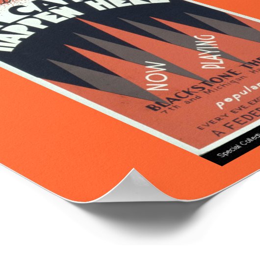 Poster-WPA Chicago-het kan niet hier 2 gebeuren Poster (Hoek)