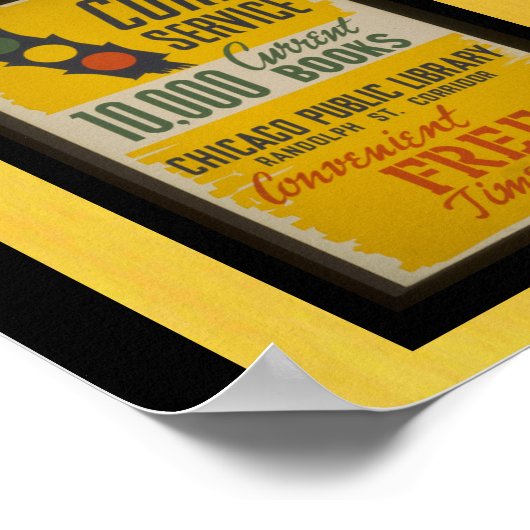 Poster - WPA Chicago-Openbare Bibliotheek-WPA (Hoek)