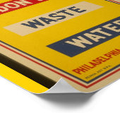 Poster-WPA-verspil geen water Poster (Hoek)
