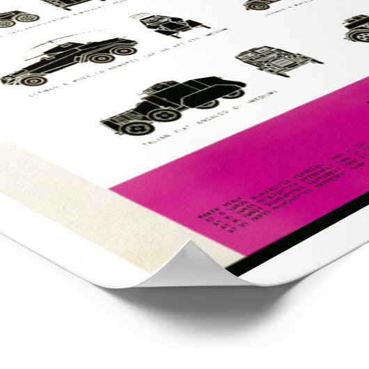  Poster WW II-gepantserde voertuigen (Hoek)